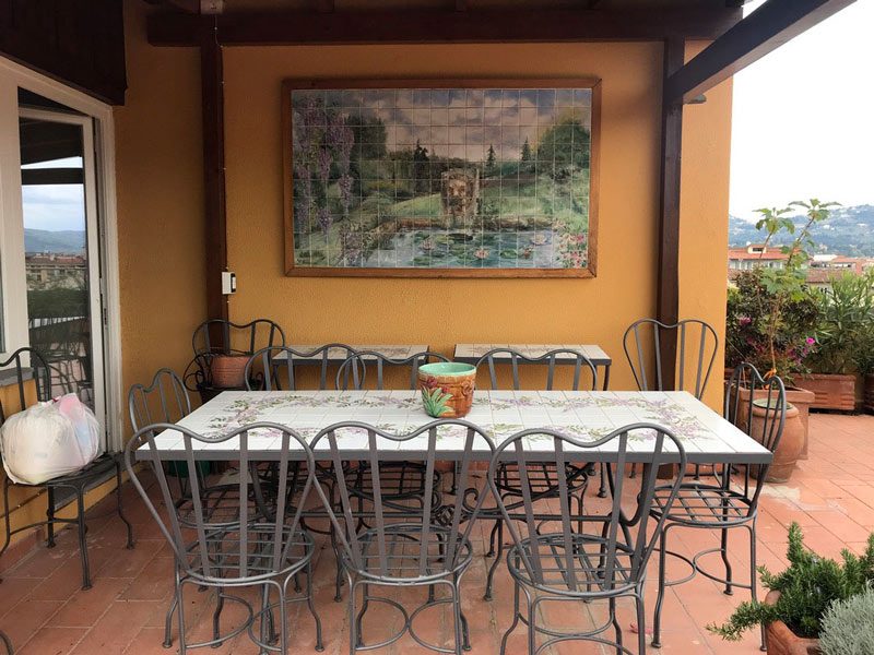 Dachterrasse Penthouse Amendola Ferienwohnung Florenz Toskana